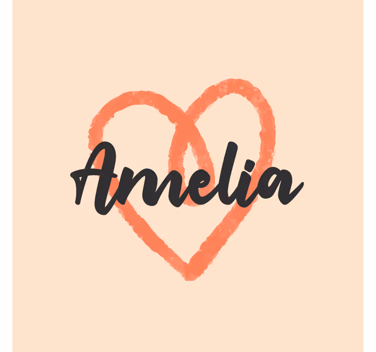 Personalisable coasters with heart-shaped design - TenStickers