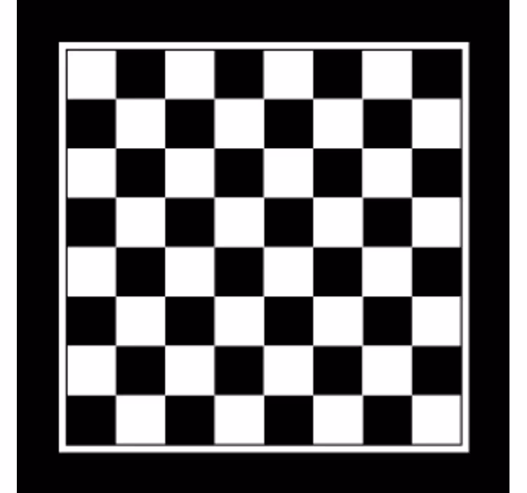Asymmetric shape chess board   geek coasters - TenStickers