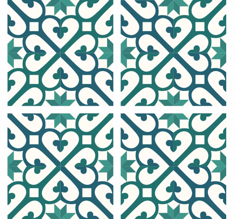 Texture coasters with intricate geometric design - TenStickers