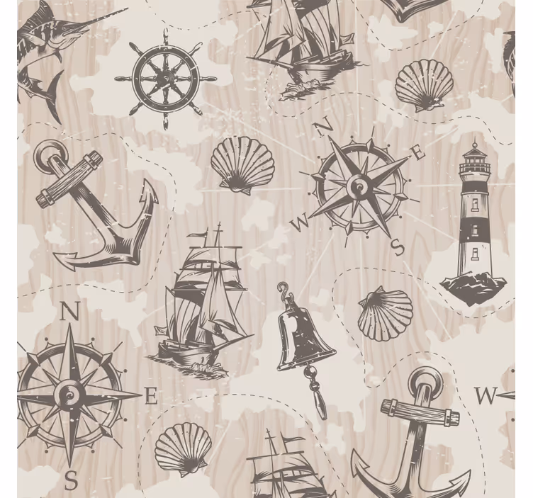Geek coasters with nautical inspired designs - TenStickers