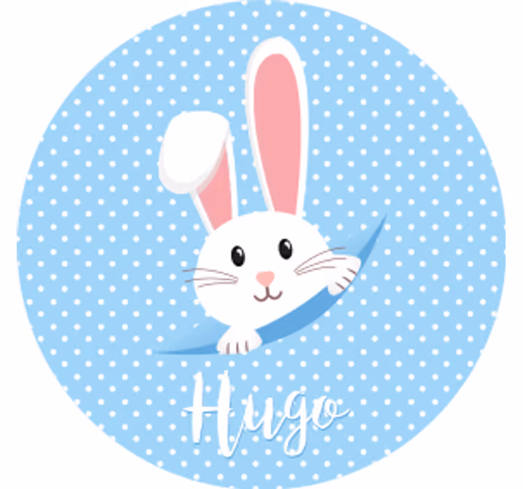 Wedding coasters with adorable bunny design - TenStickers