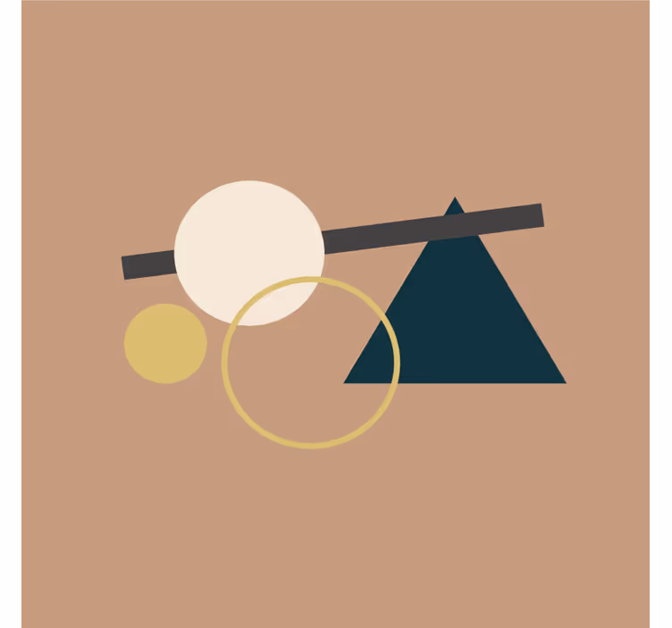 Modern coasters in geometric circle designs - TenStickers