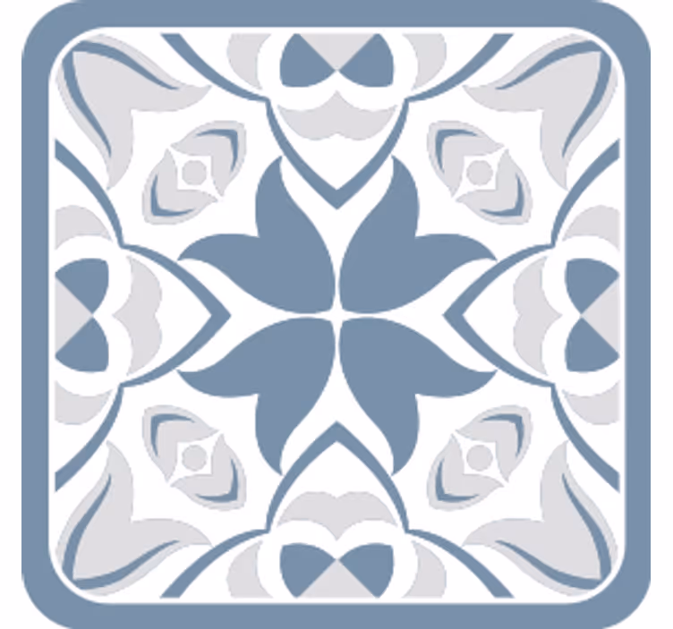 Texture coasters elegant floral design - TenStickers