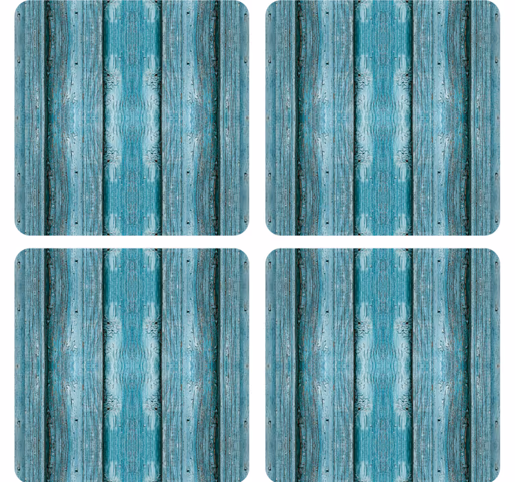 Texture coasters with textured plank surface - TenStickers