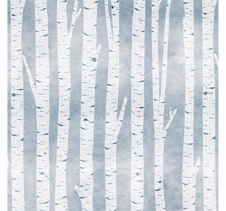 Texture coasters birch tree design - TenStickers