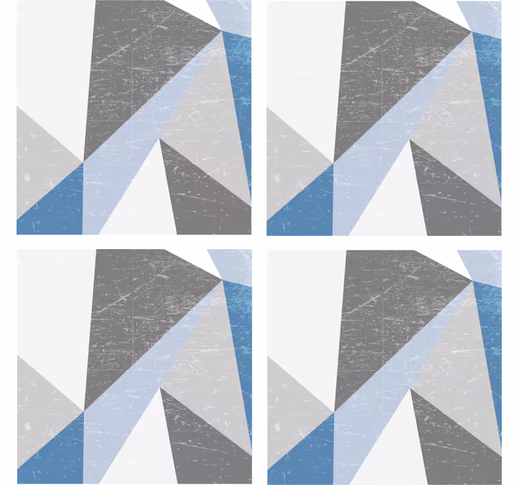 Texture coasters with geometric angular shapes - TenStickers