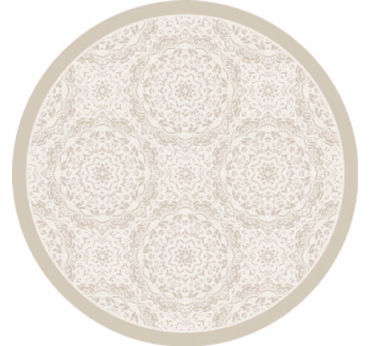 Texture coasters with detailed round design - TenStickers