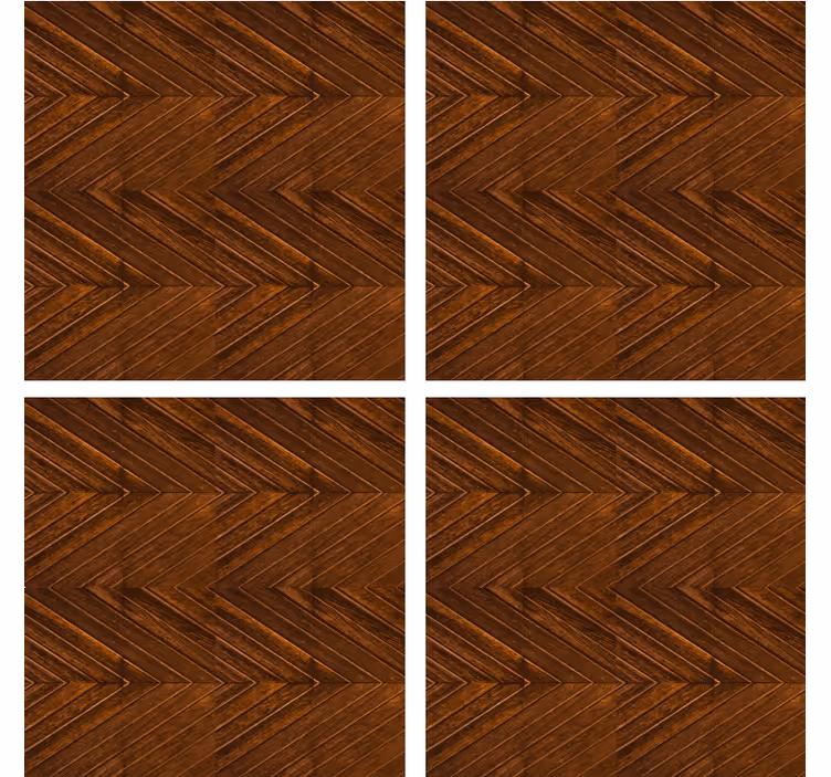 Texture coasters chevron pattern wood - TenStickers