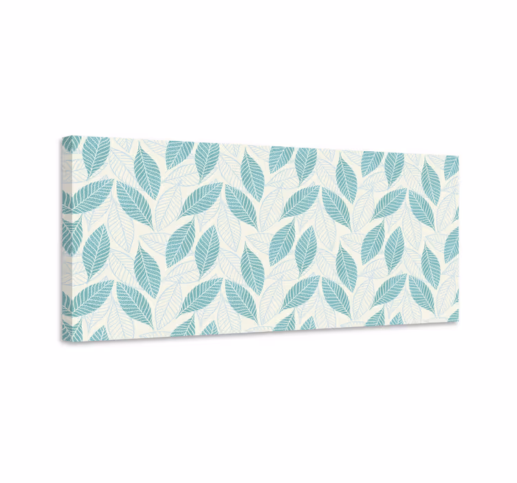 Artistic abstract leaves Plant canvas prints - TenStickers
