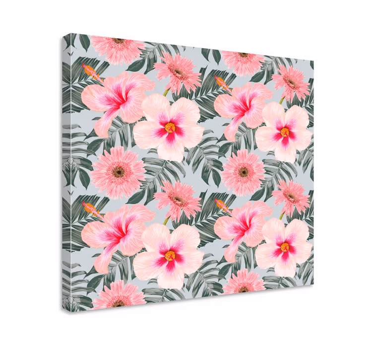 Colourful pastel painting flower canvas - TenStickers