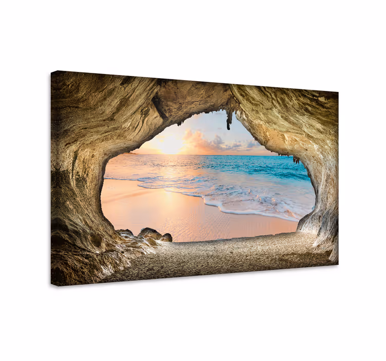 3D ocean view landscape canvas - TenStickers