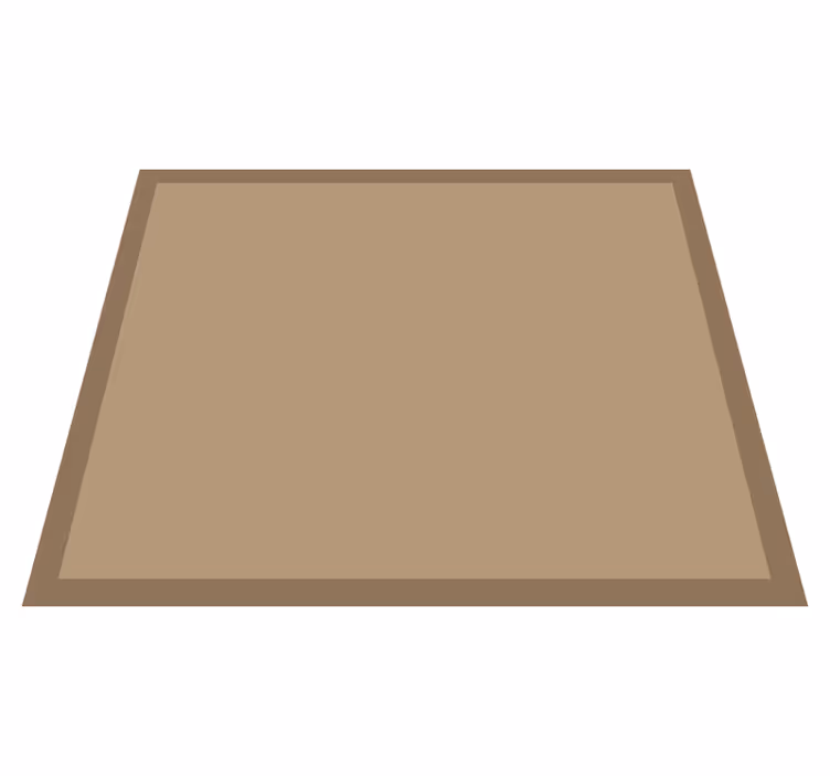 Plain Jute Look dining room vinyl rug - TenStickers