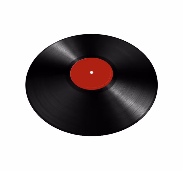 Oversized Vinyl Record dining room vinyl rug - TenStickers