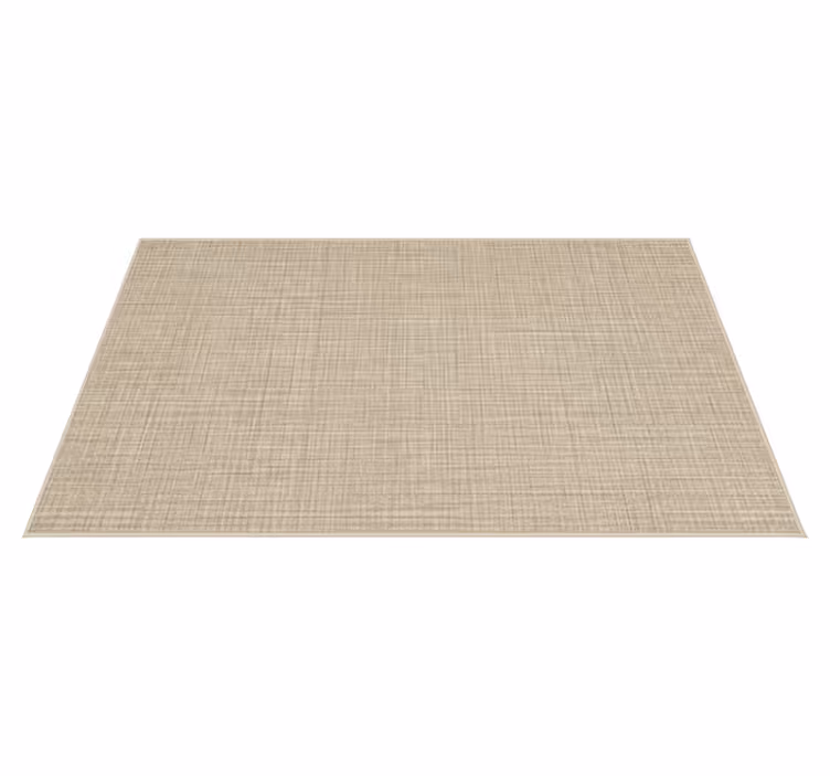 Textured vinyl rug with beige fabric effect - TenStickers