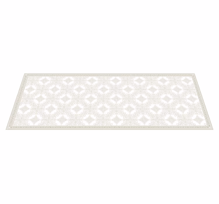 Classic vanilla kitchen vinyl rug - TenStickers