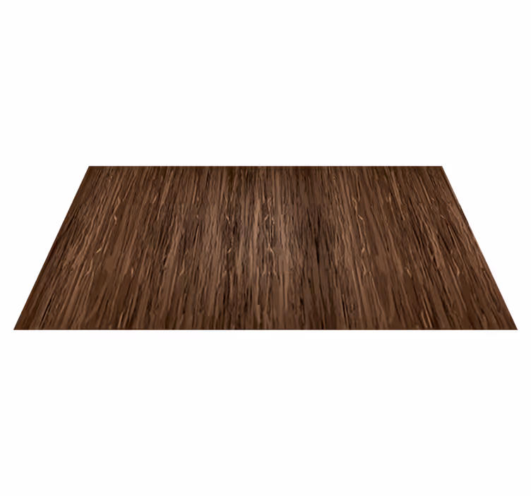 Dining room vinyl rug with dark wood finish - TenStickers