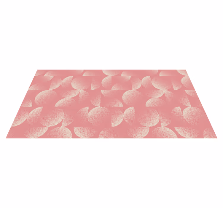 Dining room vinyl rug in pastel semicircles - TenStickers