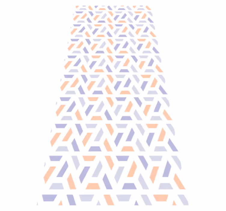 Kitchen vinyl rug with nordic style geometric lines - TenStickers