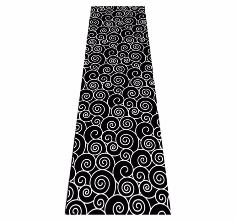 Bathroom vinyl rug circles and waves design - TenStickers