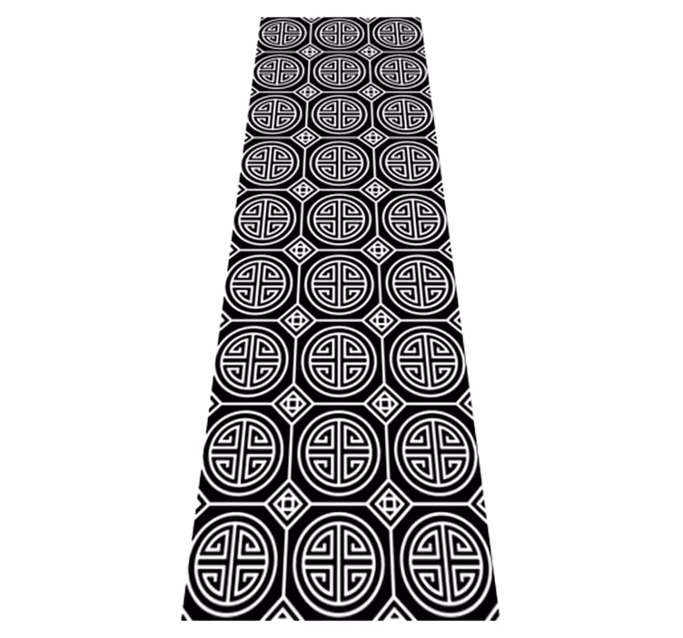 Bathroom vinyl rug japanese minimalist design - TenStickers