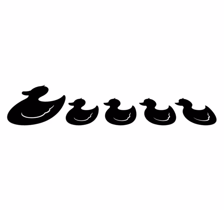 Pato de gomas bathroom vinyl rug - TenStickers