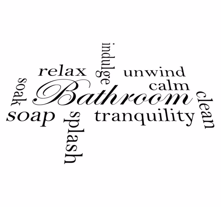 Relaxing bathroom comfort bathroom vinyl rug - TenStickers