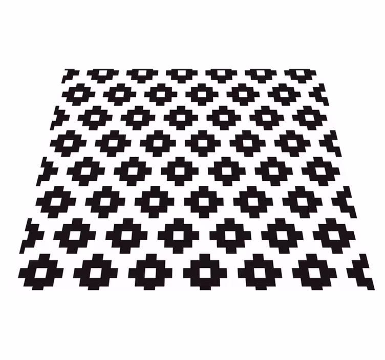 Bathroom vinyl rug modern style wallpaper - TenStickers