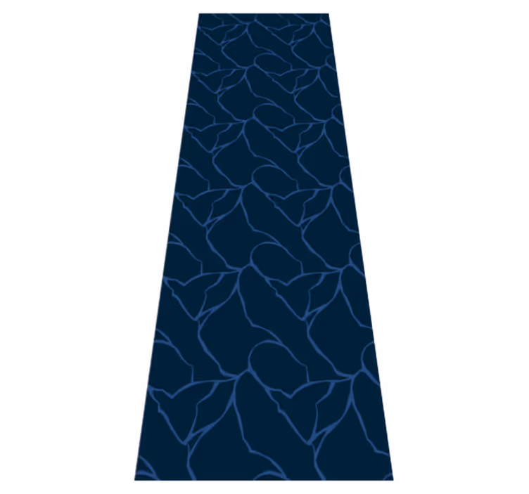 Bathroom vinyl rug with blue marble texture - TenStickers