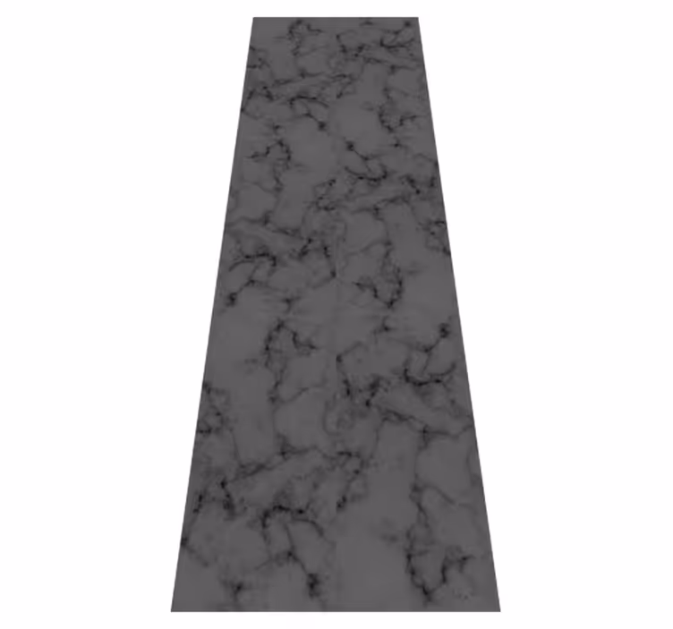 Black grungy marble bathroom vinyl rug - TenStickers