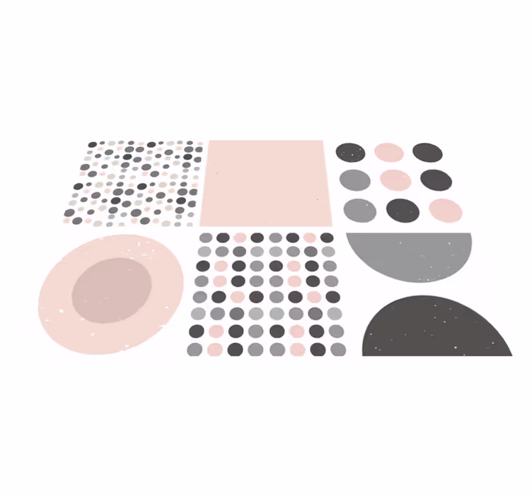 Bathroom vinyl rug scandinavian rebekka tiles - TenStickers