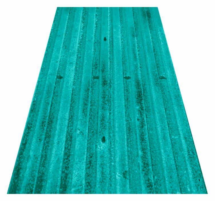 Mint aged metallic texture kitchen vinyl rug - TenStickers