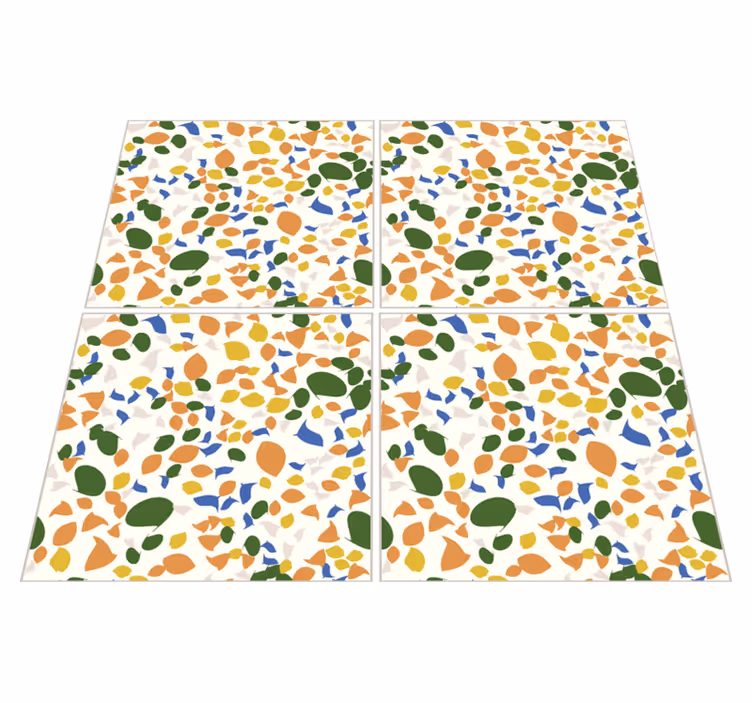 Kitchen vinyl rug terrazzo tiles - TenStickers
