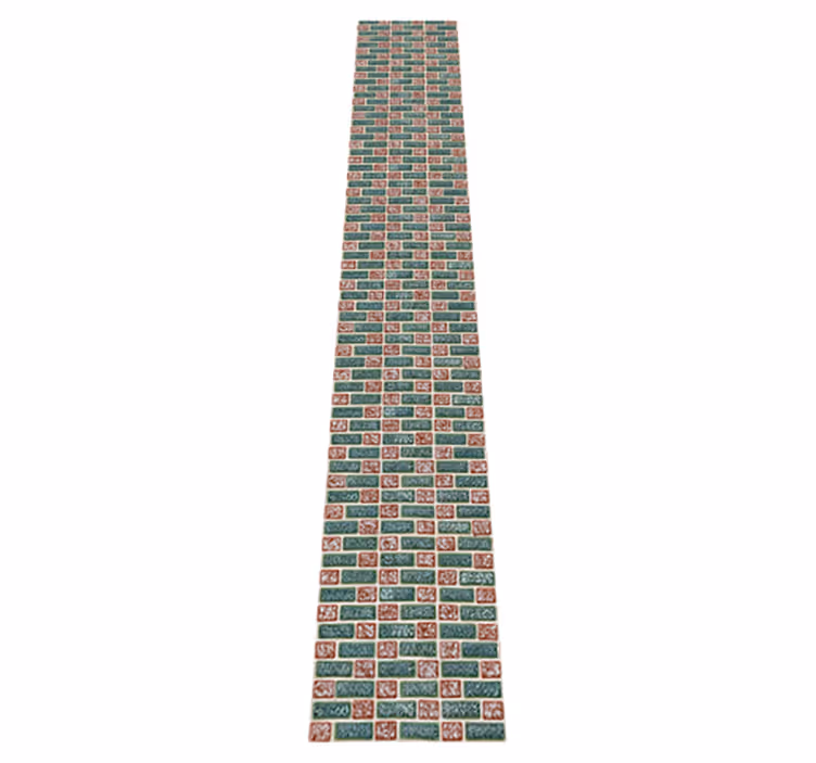 Kitchen vinyl rug simple brick tiles design - TenStickers