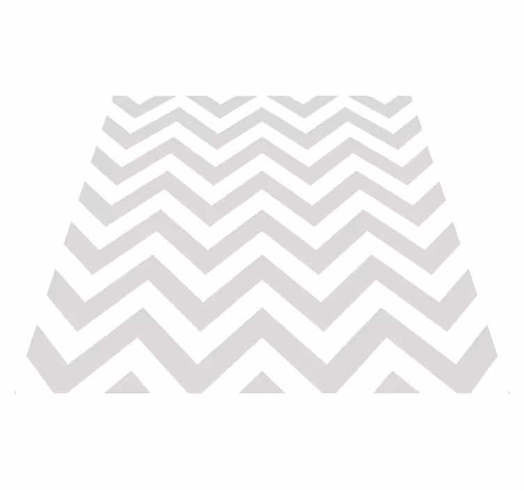Chevron Zigzags geometric vinyl rug - TenStickers
