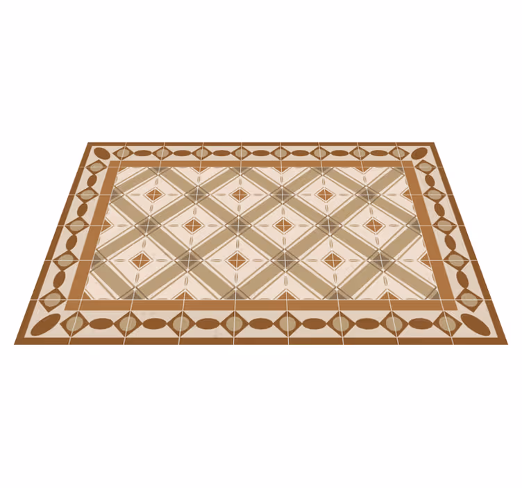 Portuguese tiles vinyl living room rug - TenStickers