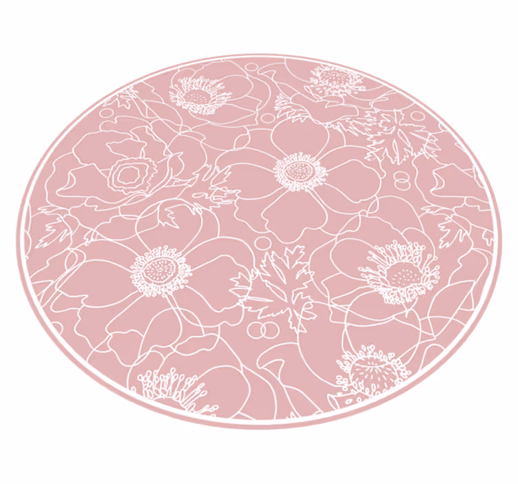 elegant pink painting texture carpet - TenStickers
