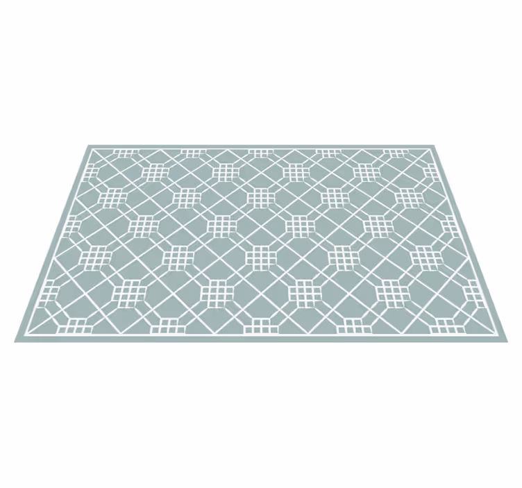 irregular geometry tile carpet - TenStickers