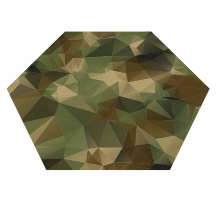 Geometric camouflage vinyl rug - TenStickers