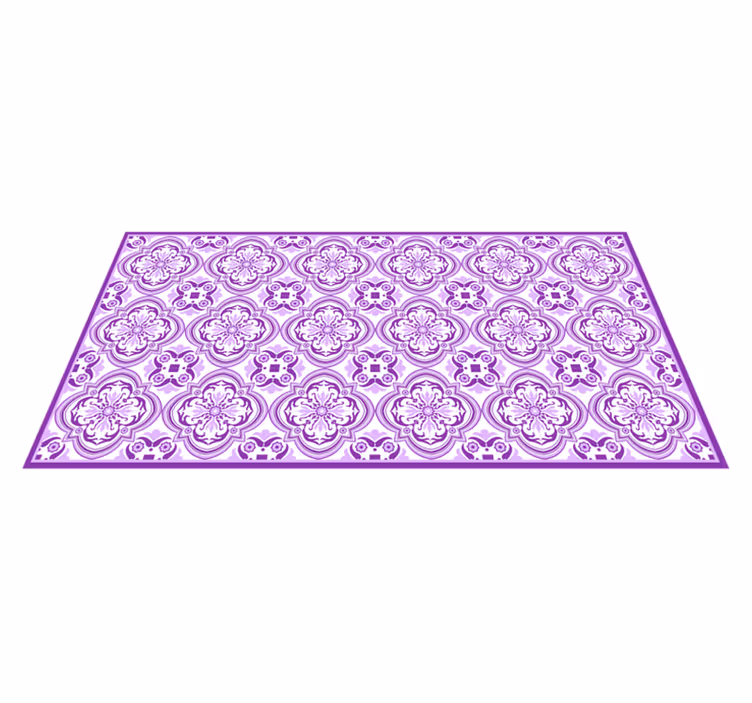 Floral tile tile vinyl carpet - TenStickers