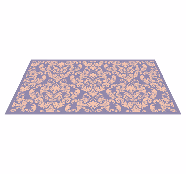 Baroque Pattern Detail textured vinyl rug - TenStickers
