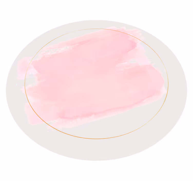 Abstract Botanical circular vinyl rug - TenStickers