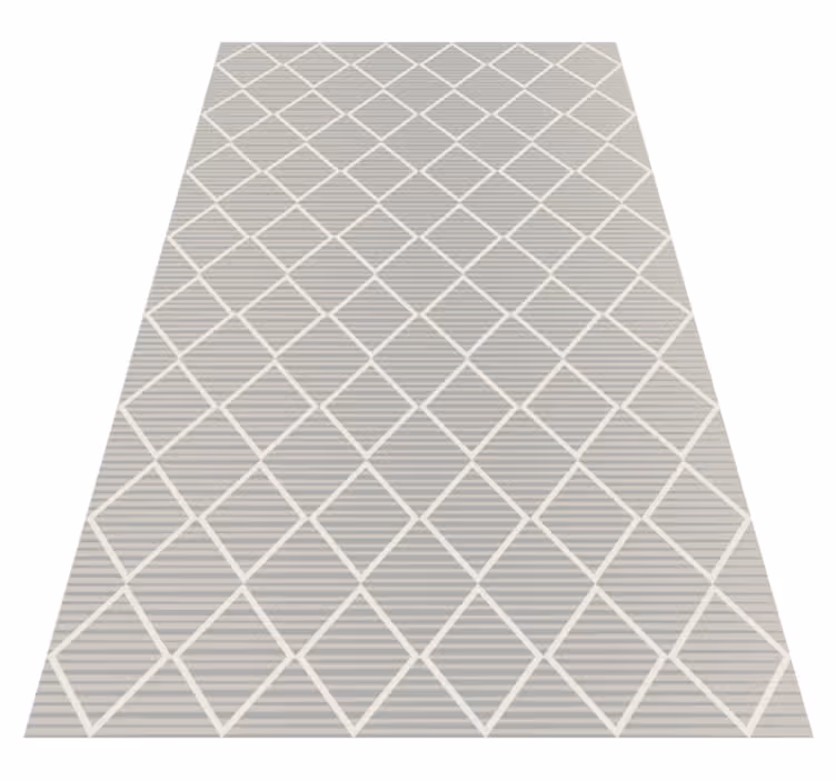 Diamond pattern surface living room vinyl rug - TenStickers