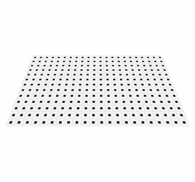 Checked Pattern Style tile vinyl rug - TenStickers