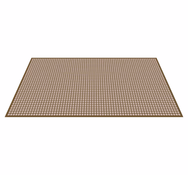 Geometric Grid Pattern striped vinyl rug - TenStickers
