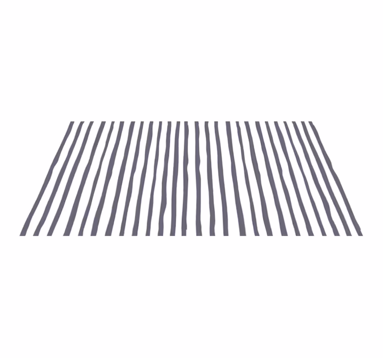Stylish black and white dining room vinyl rug - TenStickers