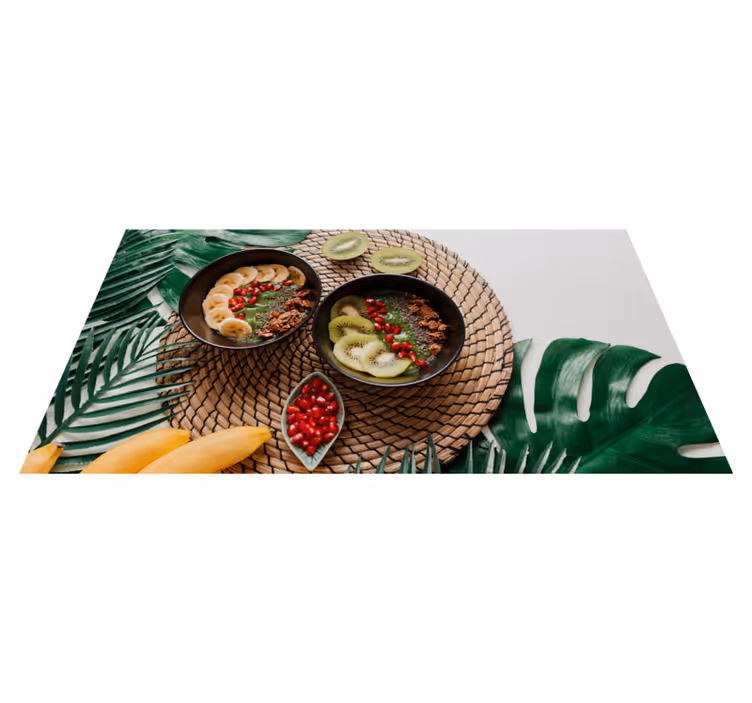 Healthy Fruit Bowl kitchen vinyl rug - TenStickers