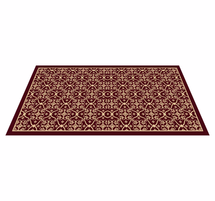 Sophisticated Retro Style vintage vinyl rug - TenStickers