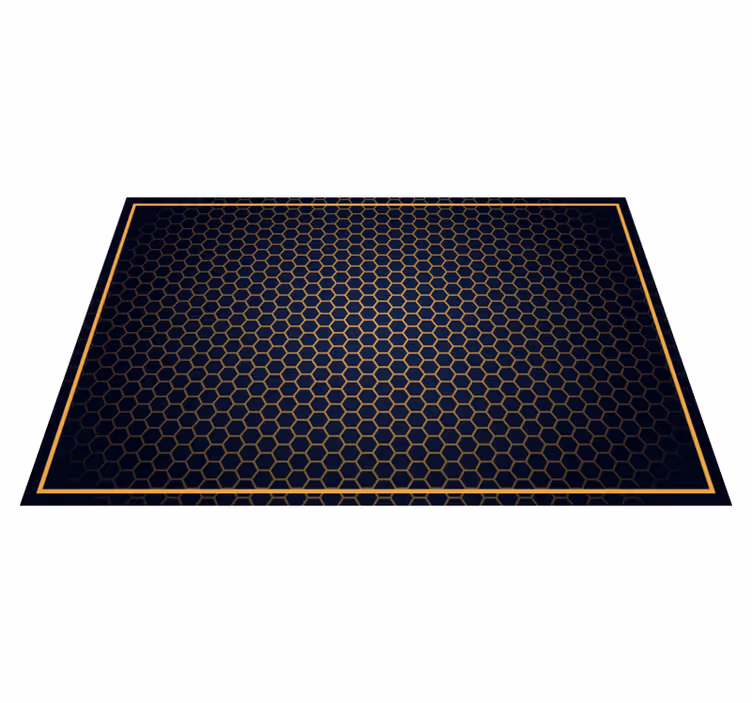 Honeycomb Chic geometric vinyl rug - TenStickers