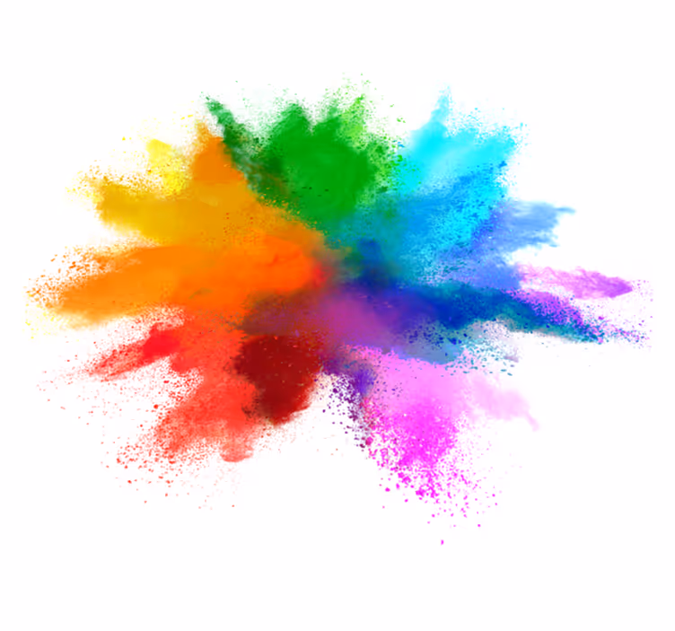 Colour explosion modern vinyl rug - TenStickers