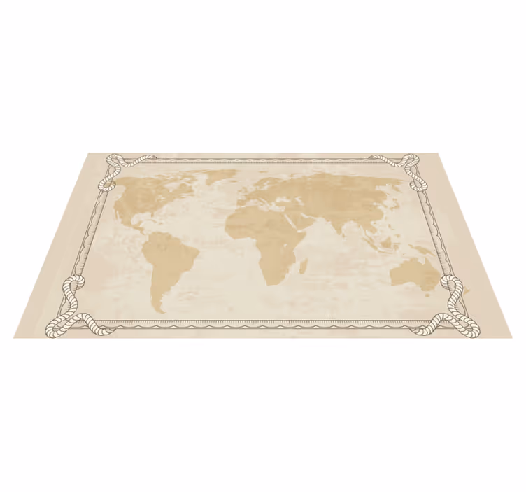 Map dating back to the 1920s  rug for office - TenStickers